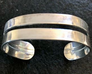 Item 183:  Double Band Sterling Silver Cuff: $45