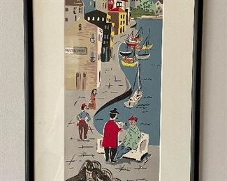 Item 238:  Scene by Burr Rogers - 10.5" x 19":  $45