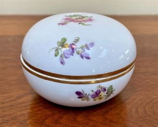 Item 64:  Meissen Trinket Box - 2.75" x 1.75":  $38