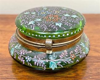 Item 65:  Hand painted Victorian Trinket Box - 1.5":  $12