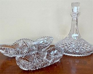 Item 255: Crystal Decanter only: $25