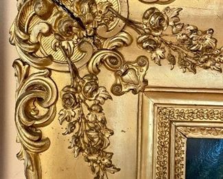 detail - please note condition issues with frame