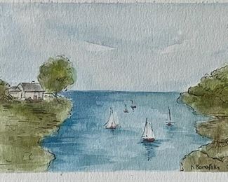 detail - signed F. (Fran) Borofsky lower right