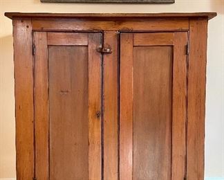 Item 264:  Antique Jelly Cabinet/Linen Press - 44.5"l x 20.25"w x 49"h:  $475