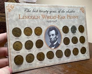 Item 278:  Lincoln Wheat-Ear Penny Set:  $14