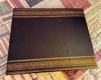 Item 287: 1930s Vintage Nursery Rhyme 78 Record Collection, Navy Blue Cover:  $125