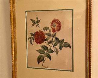 Item 290:  Botanical print: $15