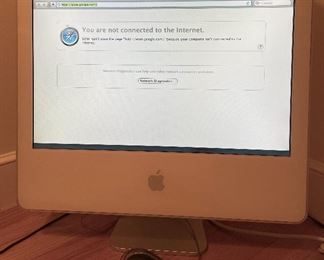 Item 292:  Apple i-Mac G5 20" Computer and mouse:  $80