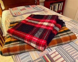 Item 298:  (2) Vintage Wool throws:  $32 ea