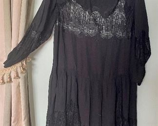 Item 352:  Sheer, Black, Vintage Flapper Style Shirt/Dress - Very sheer - good condition" $65