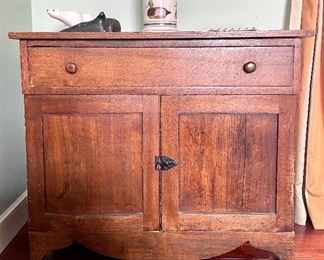 Item 355:  Primitive Cupboard - 34.5"l x 17.5"w x 28.5"h: $275