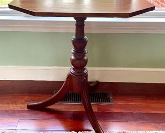 Item 356:  Antique Tilt-Top Table - 23.25"l x 17"w x 25"h: $275