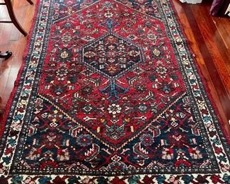 Item 407:  Antique Hand Knotted Rug - 49.5" x 74": $400