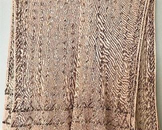 Item 349:  Gorgeous Antique Scarf with sewn in shiny flat flakes: $75