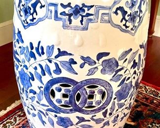 Item 59:  Asian Garden Stool - 12" x 18.5": $125