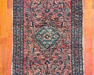 Item 412:  Small Red Oriental Rug - 29.5" x 45.5": $65