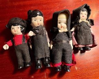 Item 383:  Set of 4 Antique Dolls: $32
