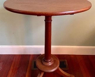 Item 386:  Antique Tilt-top Table - 24"l x 20.25"w x 29"h: $275