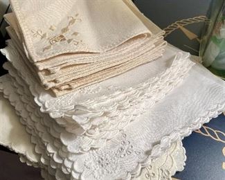 We have SO MANY LINENS! All clean and beautifully pressed! Mostly Scandinavian. Please make an appointment!