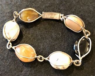 Item 417:  Sterling & Stone Bracelet: $38