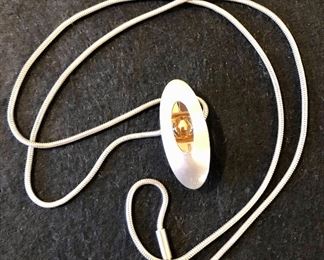 Item 419:  Sterling Pendant & Chain:  $38