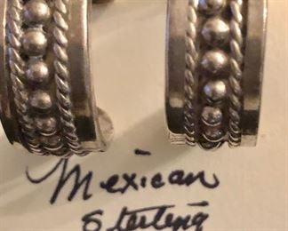Item 429:  Mexican Sterling Earrings:  $40