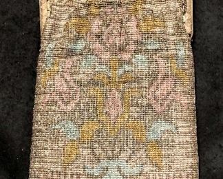 Item 345:  Victorian Beaded Purse with Fringe (there are some condition issues with this purse): $25