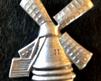 Item 448:  Sterling Windmill Pin:  $16
