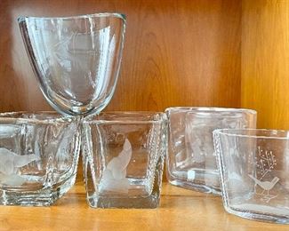 Item 479:  Lot of Orrefors Glass: $100 for all