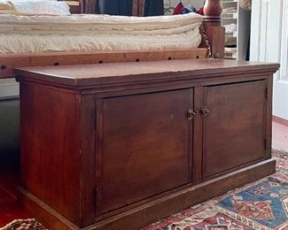 Item 480:  Antique Shoe Storage Box - 38.25"l x 15.25"w x 18"h: $245