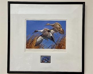 Item 497:  David Maass Signed Print with Federal Stamp (we have 5 altogether) - 17.5" x 16": $45 each