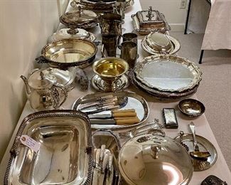 Tons of silverplate!