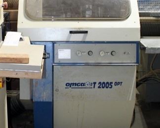 OMGA Programmable High Speed Cut Off Saw Model T2005, With Zanansi Modulprint System, Approx. 46' Long