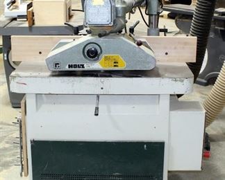 SCMI Tilting Spindle Shaper, With Holtz Power Feeder, Model 1987, 60" x 42" x 39"