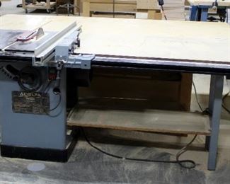 Delta 9" Unisaw, With Unifence Saw Guide And Material Table, 34" x 84" x 42"