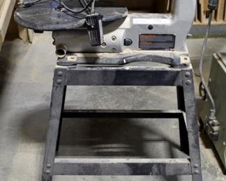 Dremel 16" Variable Speed Scroll Saw, Model 1680, On Metal Stand, 30" x 30" x 20"