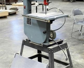 Delta 12" Vertical Band Saw, Model 28-190, On Metal Stand, Includes Additional Blades