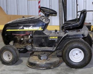 MTD Gas Powered, Yard Machine, Riding Lawn Mower, With 42" Deck, 16.5 HP, Motor, Unknown Working Order, Dead Battery