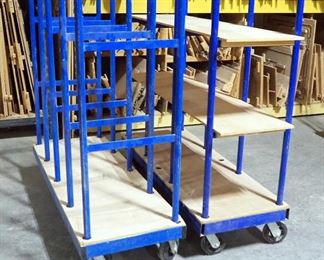Shop Carts USA Lateral Parts Carts, Qty 2, 2000lb Capacity, 60" x 22" x 56"
