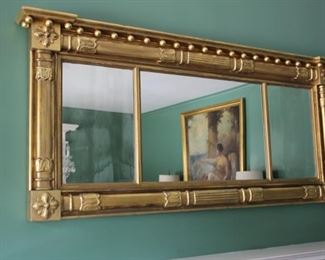gilt Federal triple mirror