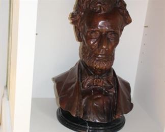 Bronze bust Abraham Lincoln