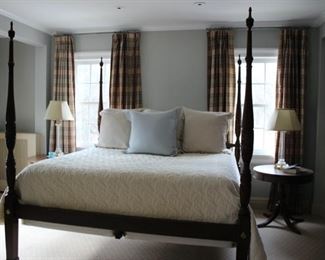 Baker Rice carved king bed