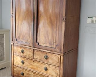 antique linen press