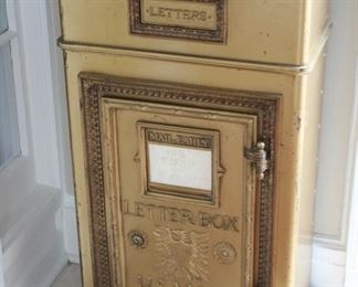 Antique mailbox by Cutler Manufacturing Co. – solid brass as found in hotels