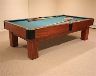 Antique Brunswick billiard / pool table