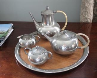 Dutch pewter tea / coffee set
