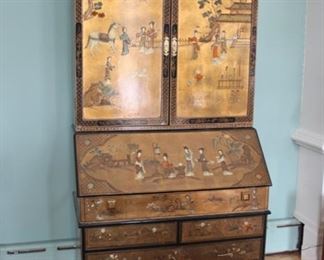 Chinoiserie secretary desk