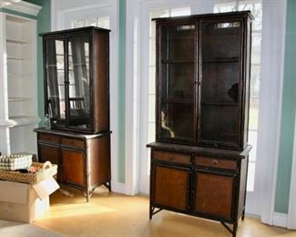 Pair Lillian August cabinets