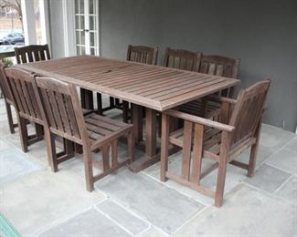 Brown Jordan Mission Teak table & chairs