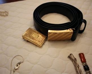 14k gold belt buckles